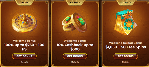 Amunra Casino Bonuses