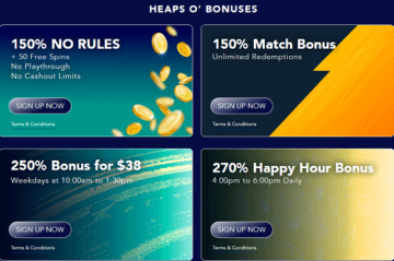 Heaps O’ Wins Casino Bonuses