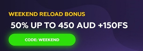 Playfina Casino Weekend Reload Bonus