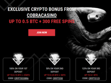 Cobra Casino Crypto Bonus