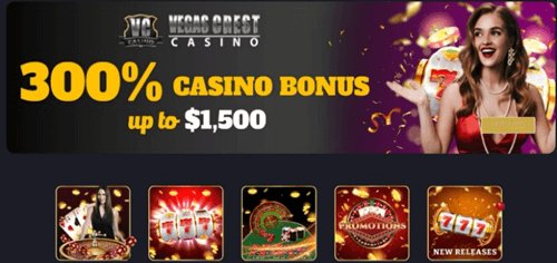 Vegas Crest Casino Welcome Bonus
