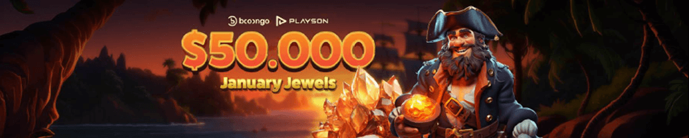 Booongo & Playson January Jewels Banner